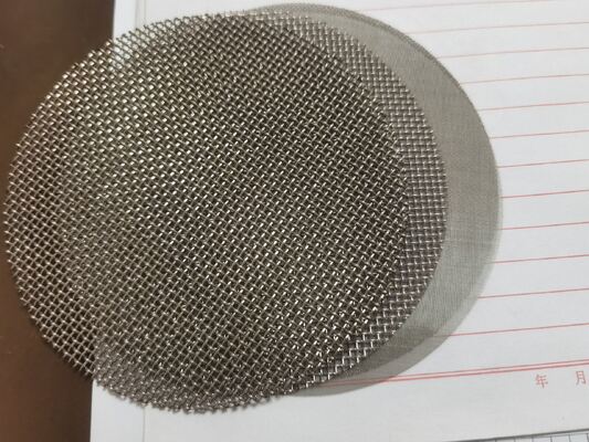 SS304 Stainless Steel Single-Layer Wire Mesh Filter Disc with High Temperature Resistance