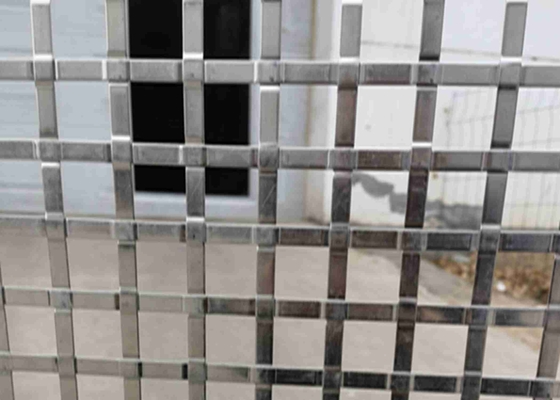 2 মিমি হোল 7 মিমি X 1 মিমি ফ্ল্যাট তারের বোনা জাল SS304 অভ্যন্তরীণ বাহ্যিক নিরাপত্তার জন্য
