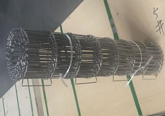 DIN 0.9mm থেকে 2.8mm Wire Conveyor Belt Single Loop Edge বা Double Loop Edge